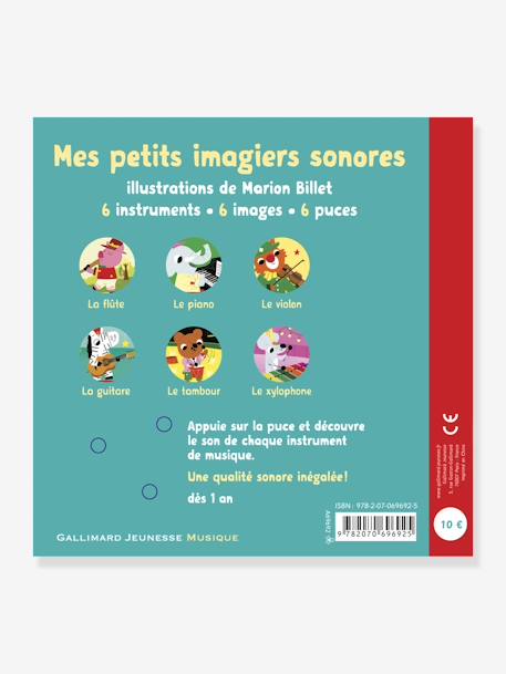 Französischsprachiges Soundbuch „Les instruments, vol. 1“ GALLIMARD JEUNESSE bunt 