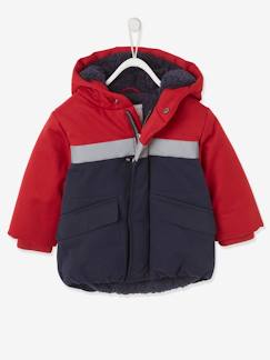 Jungen Baby Steppjacke, Colorblock-Streifen