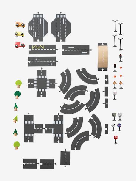 Strassenset aus Holz FSC® mehrfarbig 