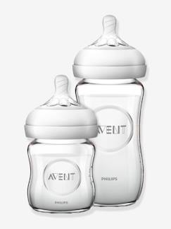 Babyartikel-Essen-Fläschchen-Neugeborenen-Set - 2 Glasfläschchen (125 ml+240 ml) Philips AVENT Natural