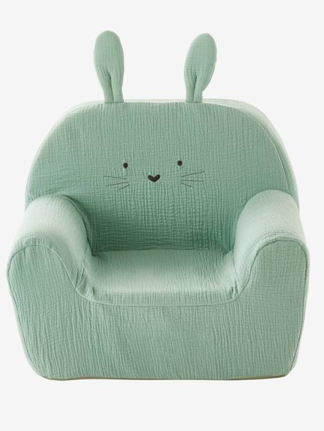 Fauteuil en mousse personnalisable Lapin vert 