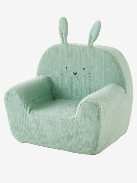 Fauteuil en mousse personnalisable Lapin vert 