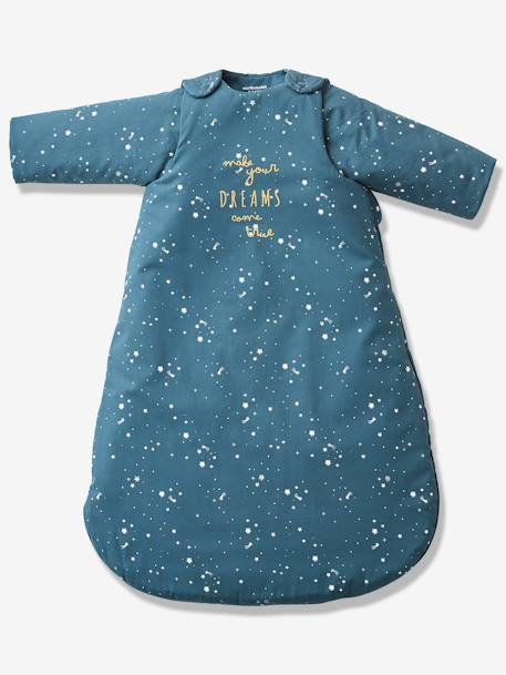 Baby Schlafsack 'Polarstern', Ärmel abnehmbar, Oeko-Tex® DUNKELBLAU 