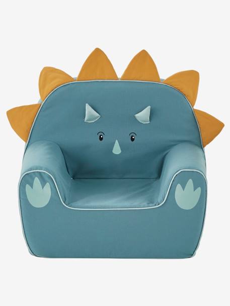 Fauteuil en mousse dino Triceratops VERT 