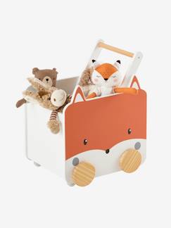 Fuchs-Zimmer und Aufbewahrung-Aufbewahrung-Fahrbare Spielzeugkiste „Fuchs“