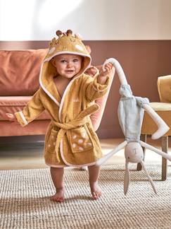 Personnalisation offerte-Bébé-Peignoir de bain bébé Girafe