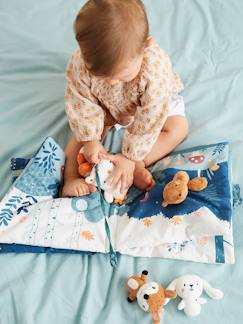 Babys gehen in die Kita-Spielzeug-Babybuch mit Kuscheltieren „Märchenwald“