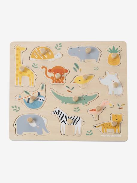 Puzzle boutons Jungle en bois FSC® multicolor 