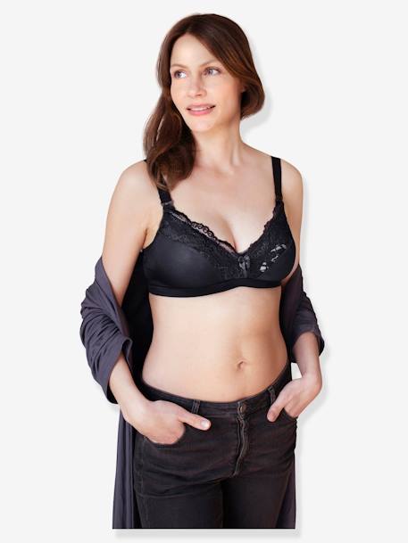 Soutien-gorge d'allaitement finition dentelle CARRIWELL Noir 