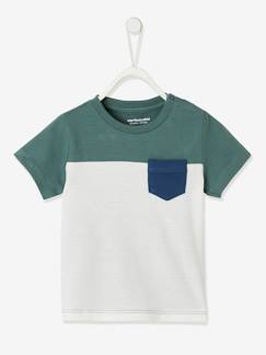 Destination soleil-Bébé-T-shirt, sous-pull-T-shirt colorblock bébé manches courtes