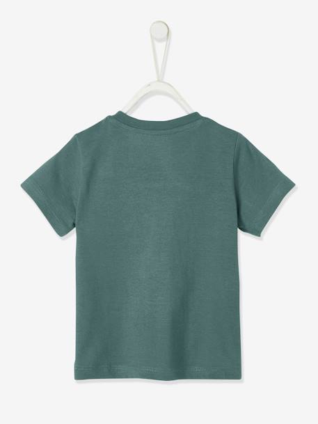 T-shirt colorblock bébé manches courtes jaune+vert grisé 