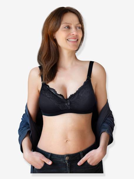 Soutien-gorge d'allaitement finition dentelle CARRIWELL Noir 