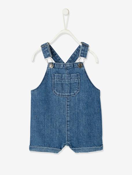 Kurze Baby Latzjeans STONE 