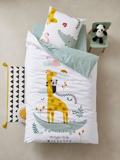 Linge de maison et décoration-Parure Fourre de duvet + taie d'oreiller enfant HAPPY'RAMIDE