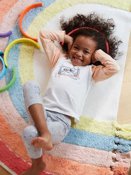 Kinderzimmer Teppich „Regenbogen“ ROSA MEHRFARBIG 