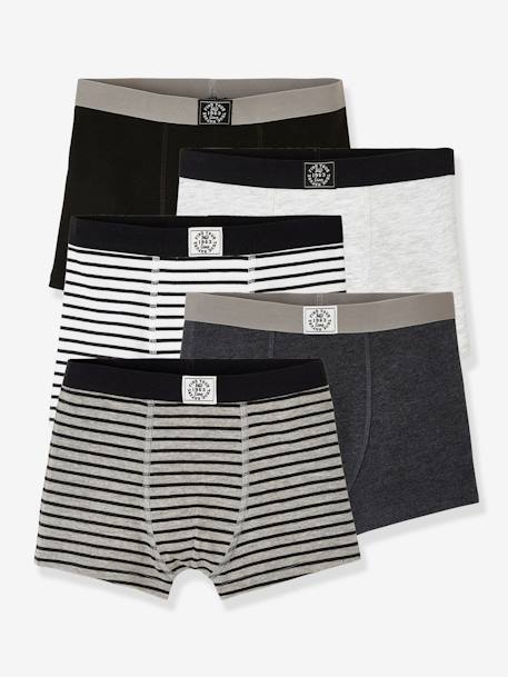 5er-Pack Jungen Boxershorts PACK GRAU 