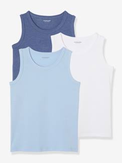 Unterwäsche-Junge-Unterwäsche-Unterhemd-3er-Pack Jungen Unterhemden