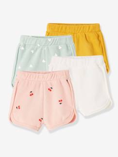 Le dressing de bébé-Bébé-Short-Lot de 4 shorts en éponge bébé