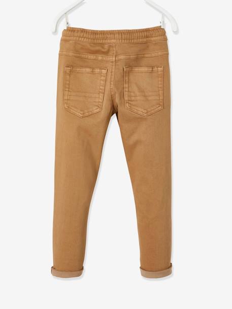 Pantalon couleur facile à enfiler garçon beige+bleu nuit 