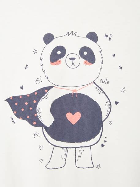 Lot pyjama + pyjashort panda lot ivoire 