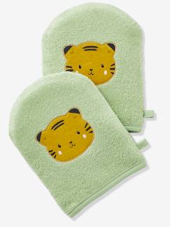 Must-haves für Baby-Bettwäsche & Dekoration-Frottierwäsche-Waschhandschuhe-2er-Pack Waschhandschuhe "Panda"
