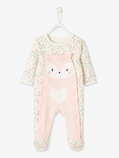 Collection molleton-Bébé-Pyjama, surpyjama-Dors-bien bébé naissance en molleton pressionné devant