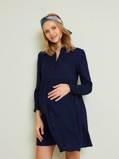 Umstandsmode-Kleid-Hemdblusenkleid, Schwangerschaft und Stillzeit