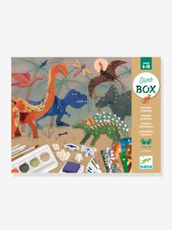Spielzeug-Kunstaktivität-Leinwand und Malerei-Kinder Kreativ-Set DINO BOX DJECO