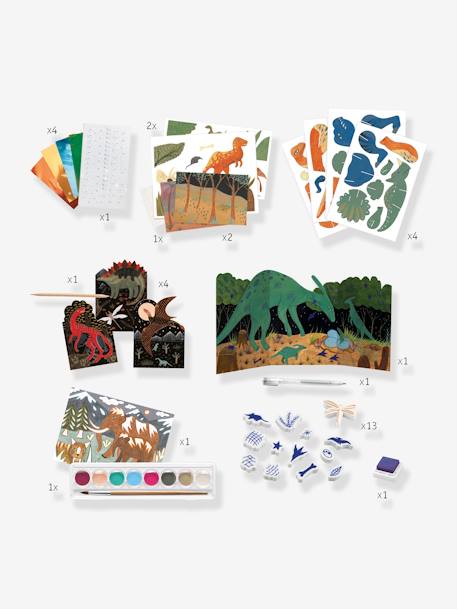 Kinder Kreativ-Set DINO BOX DJECO mehrfarbig 