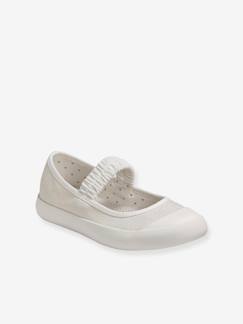 Sommerstoffe-Schuhe-Mädchenschuhe 23-38-Mädchen Stoff-Ballerinas, Gummizug