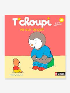 Spielzeug-Bücher (französisch)-Erste Geschichten-Französischsprachiges Kinderbuch T'choupi va sur le pot NATHAN