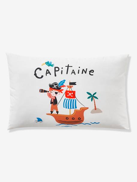 Bettwäsche-Set Bettdeckenbezug mit Kopfkissen 'Capitaine' écru/bleu 