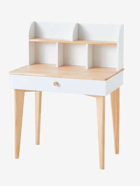 Bureau primaire SCANDI blanc/bois 