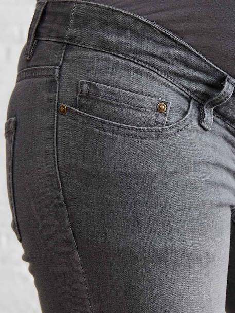 Jean slim stretch de grossesse entrejambe 79 denim gris 