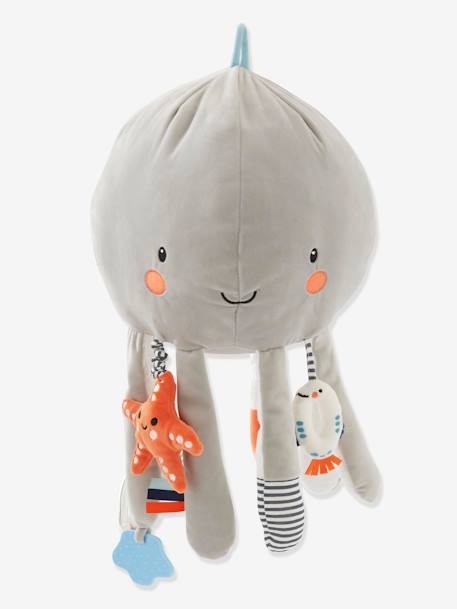 Peluche pieuvre d'activités géante Eau salée gris 