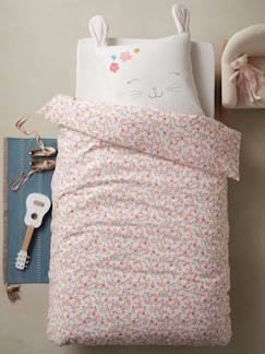 Kaninchen-Bettwäsche & Dekoration-Kinder Kissenbezug und Bettbezug „Blumenhase“