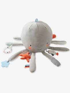 Kleiner Matrose Leon-Spielzeug-Erstes Spielzeug-Schmusetuch, Schmusetier und Stoffspielzeug-Grosses Activity-Kuscheltier „Krake“