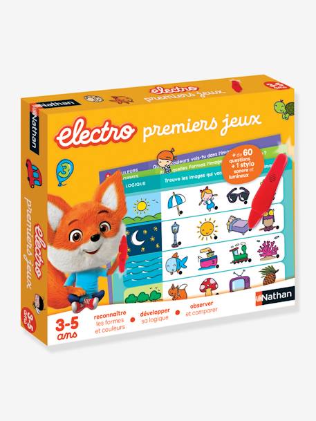 Französisches interaktives Kinder Lernspiel „Électro Premiers Jeux“ NATHAN mehrfarbig 