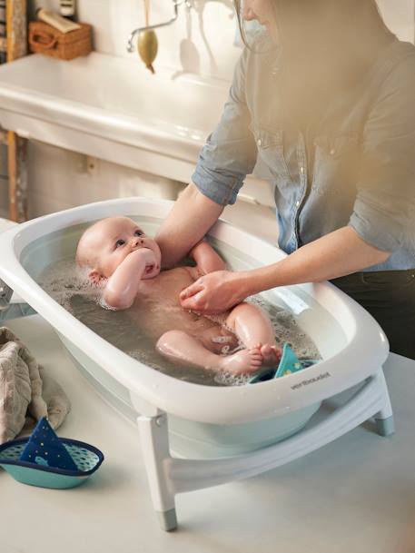 Baignoire pliable Easytub VERTBAUDET bleu imprimé 