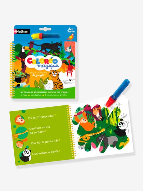 Kinder Ausmalbuch „Coloréo“ mit Dschungelmotiven NATHAN mehrfarbig 