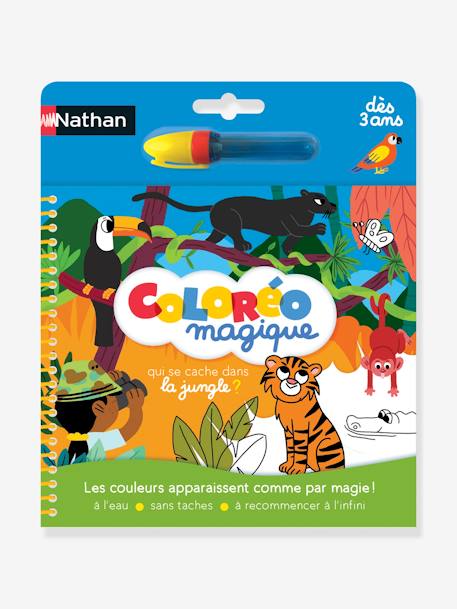Kinder Ausmalbuch „Coloréo“ mit Dschungelmotiven NATHAN mehrfarbig 