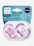 Lot de 2 sucettes Ultra air animals 2e âge Philips AVENT DECOR I LOVE PAPA/MONTGOLFIERE 