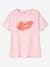 vertbaudet x Studio Jonesie: Damen T-Shirt FAMILY TEAM, Bio-Baumwolle rosa 