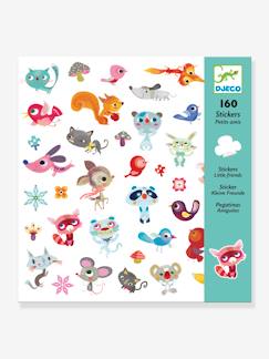 Spielzeug-Kunstaktivität-Klebebilder und Modelieren-160 Sticker „Kleine Freunde“ DJECO