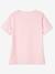 vertbaudet x Studio Jonesie: Damen T-Shirt „Family Team“, Bio-Baumwolle rosa 