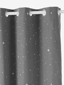 Linge de maison et décoration-Décoration-Rideau, ciel de lit-Rideau à œillets occultant phosphorescent imprimé étoile