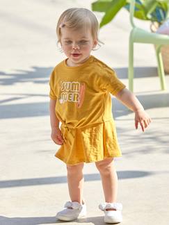 Baby-Baby Mädchen Kleid im 2-in-1-Look, Knotendetail