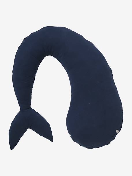 Coussin d'allaitement Baleine bleu/ivoire 