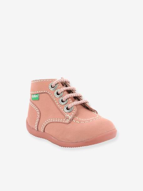 Baby Mädchen Lauflernboots 'Bonzip 2' KICKERS® hellrosa 