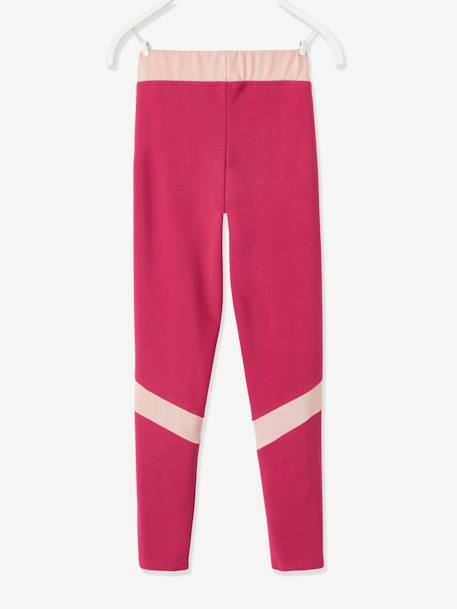 Legging de sport technique fille rouge 